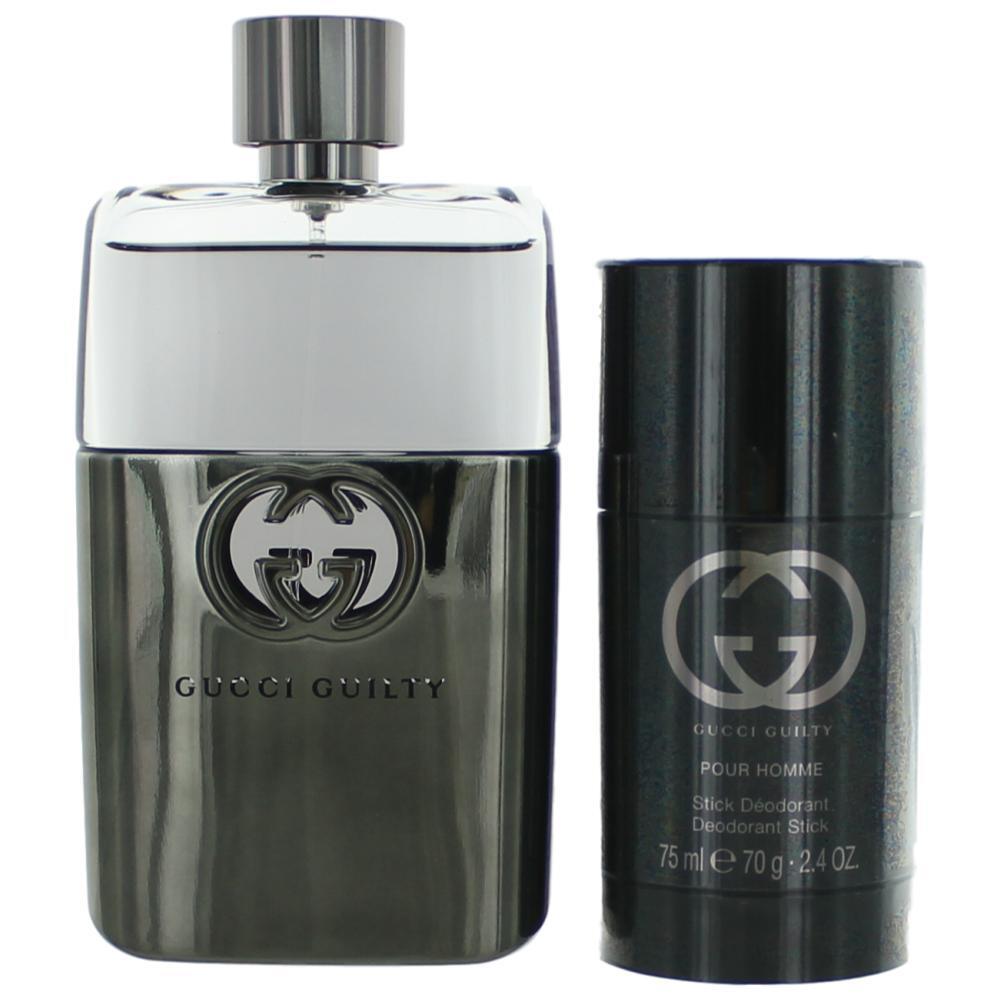 Gucci Guilty Pour Homme by Gucci, 2 Piece Gift Set for Men Men Gift Sets Gucci