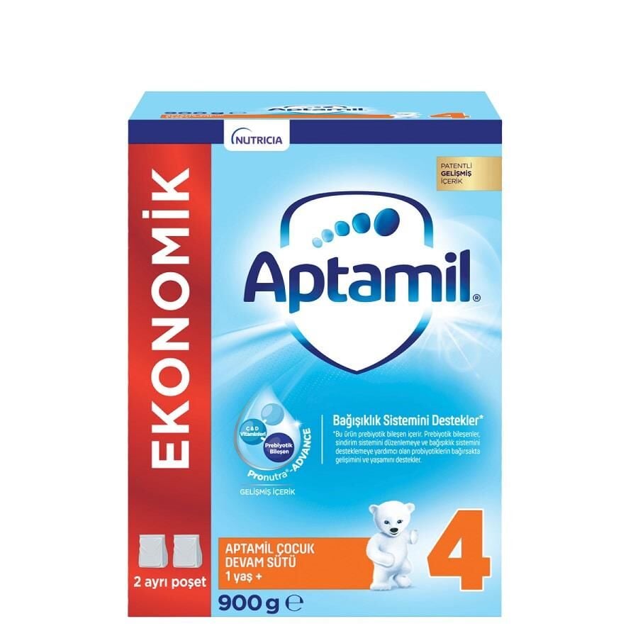 Lait de croissance Aptamil 4 pour enfants de 1 an et plus, 900 g