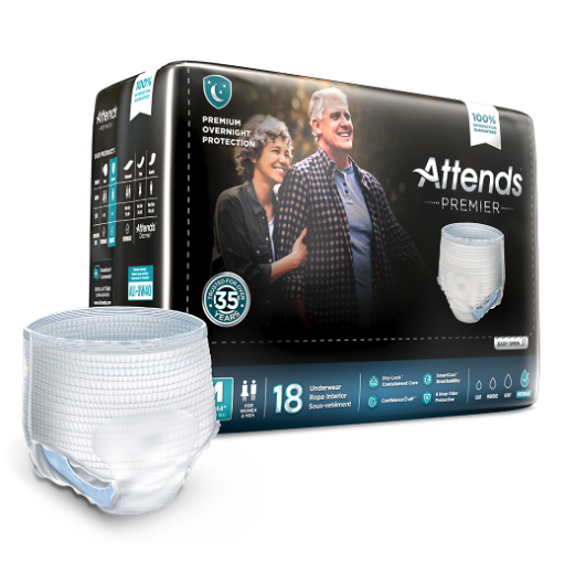 Attends Premier Premium Overnight Protection Underwear L 44"- 58" 16X Health Care Pasteur Pharmacy