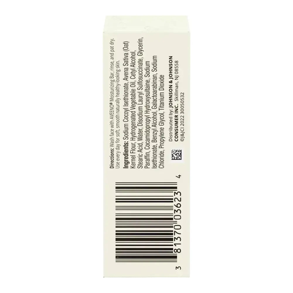 Aveeno Active Naturals Moisturizing Bar Fragrance Free 3.5 oz Facial Cleansers Pasteur Pharmacy