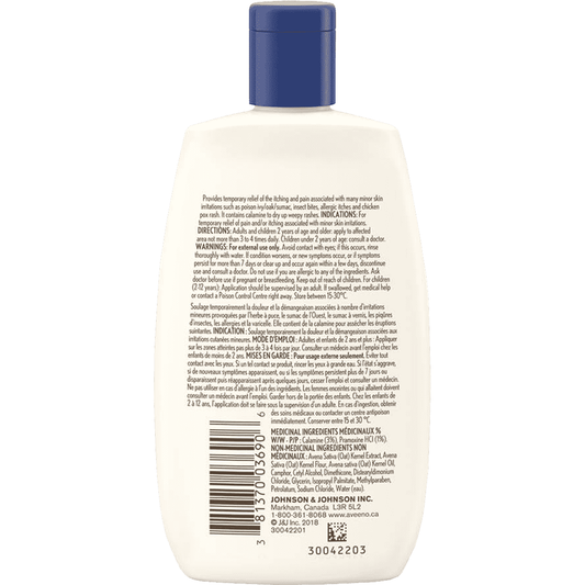 Aveeno Anti-Itch Concentrated Lotion with Calamine and Triple Oat Complex 4 fl. Lotion Pasteur Pharmacy