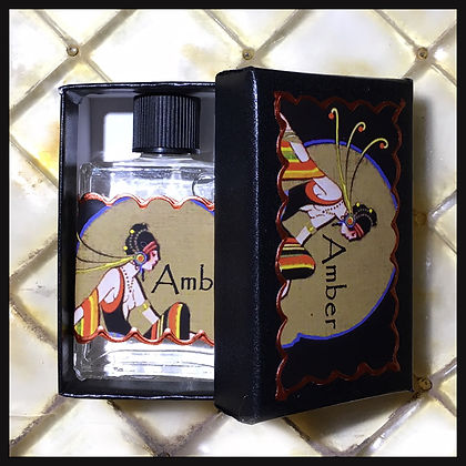 Seventh Muse, Perfume Oil in Black Box, Amber Scent