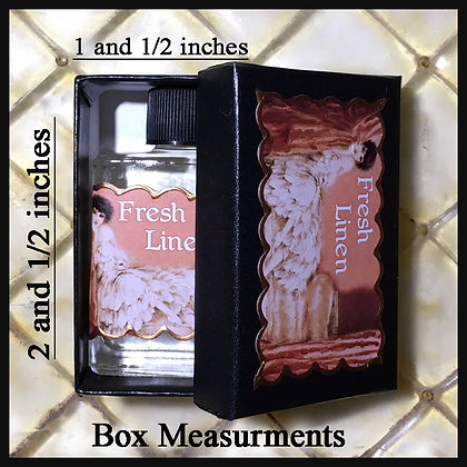 Seventh Muse, Perfume Oil in Black Box, Fresh Linen Scent