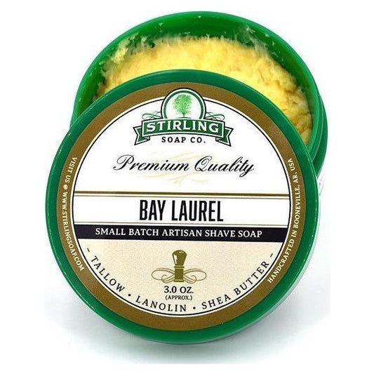 Stirling Soap Co. Bay Laurel Shaving Collection Shaving Set Pasteur Pharmacy Shaving Soap 3oz