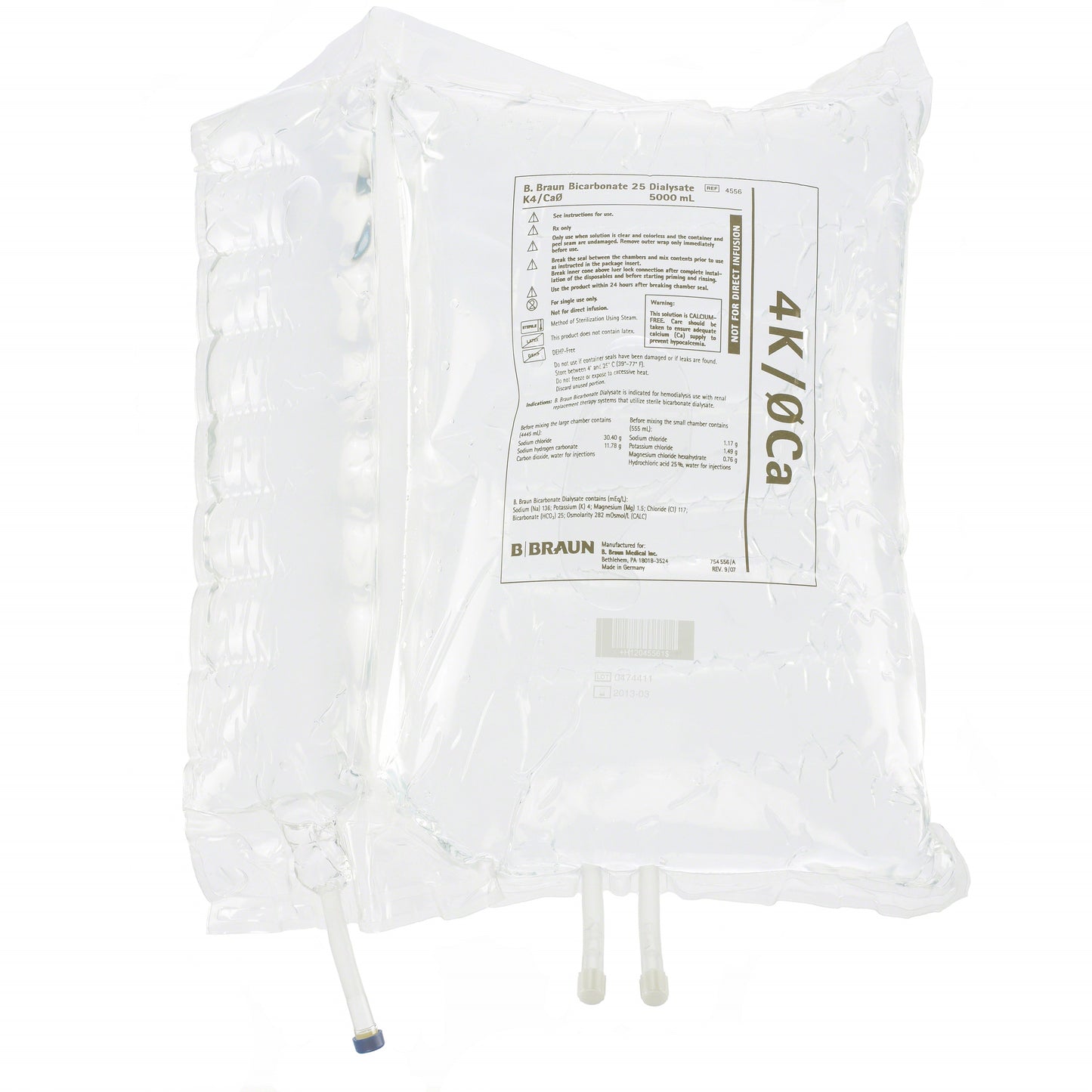 Bicarbonate 25 Dialysate Solution, Calcium-Free, 2 x 5000 mL Bag Medical Supplies Pasteur Pharmacy