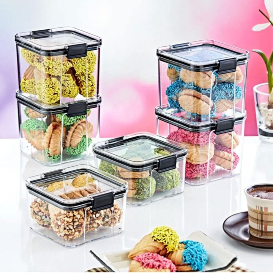 Box Up Plastic Storage Containers 3-Piece Set 2.1L Each