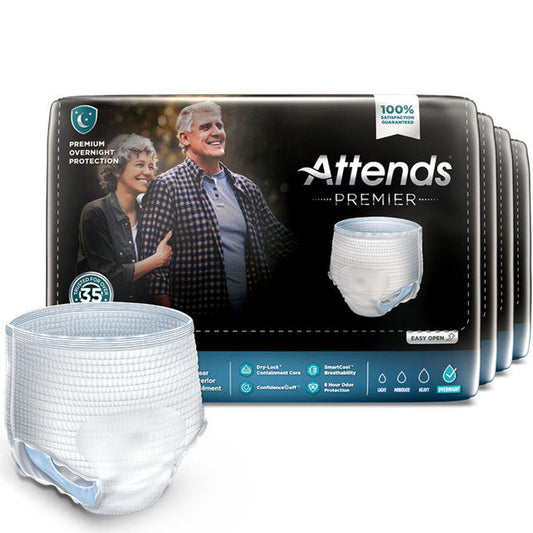 Attends Premier Premium Overnight Protection Underwear XL 58"- 68" 14x Health Care Pasteur Pharmacy