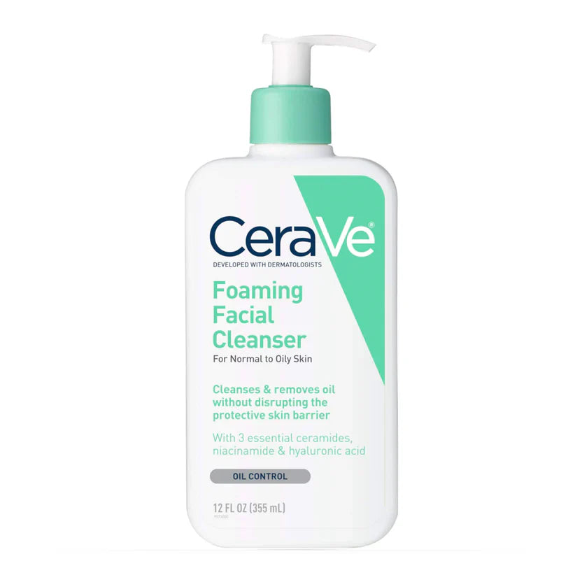 CeraVe Foaming Facial Cleanser, Liquid, 12 oz Skin Care Pasteur Pharmacy
