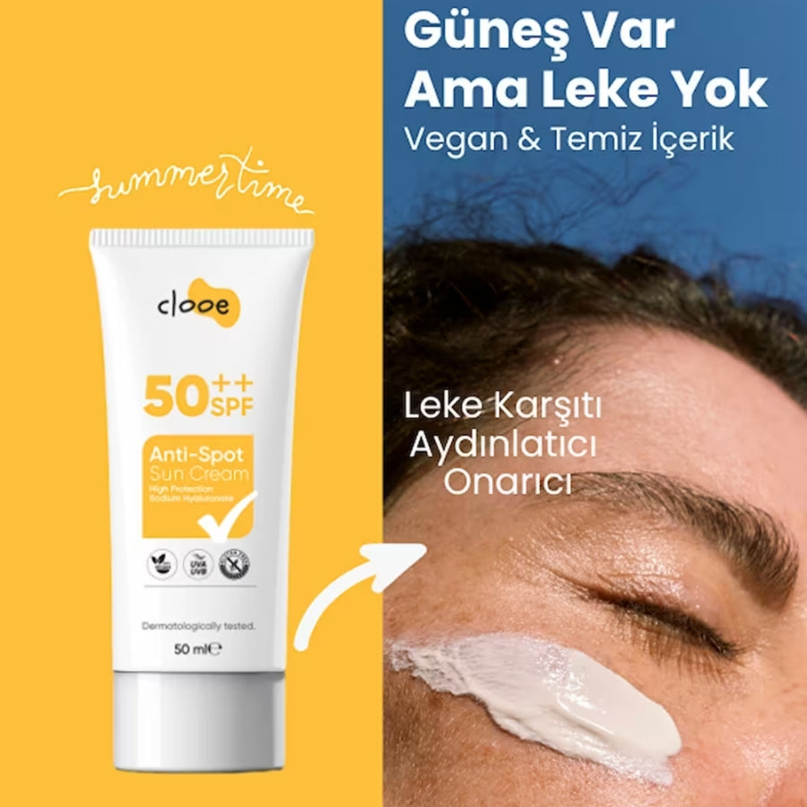Clooe Vegan SPF 50 Sunscreen for Brightening & Protection 50 ml
