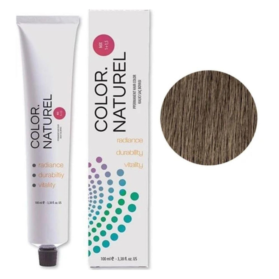 Color Naturel 8-1 Ash Light Brown Permanent Hair Dye