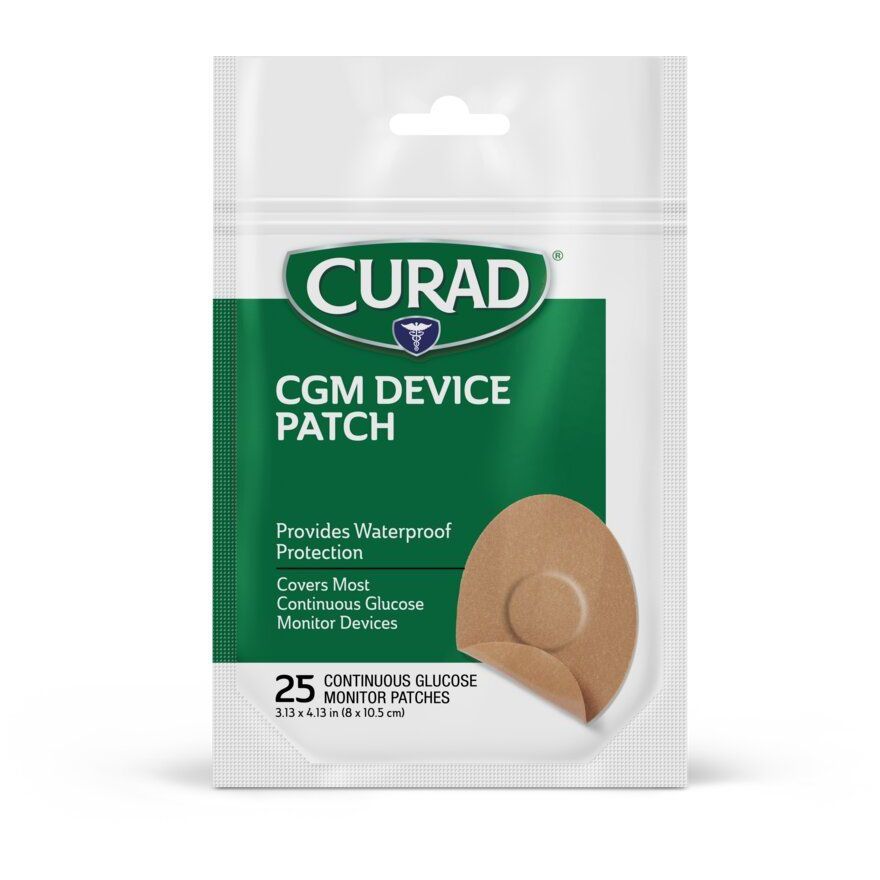 CURAD Continuous Glucose Monitor (CGM) Device Patches, 25 Count Medical Tape & Bandages Pasteur Pharmacy