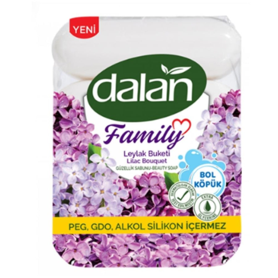 Dalan Family Lilac Bouquet Bar Soap for Fresh Skin 4 x 75g