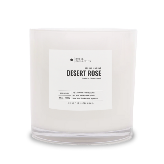 Hotel Collection Deluxe Desert Rose™ Candle Candle Hotel Collection White