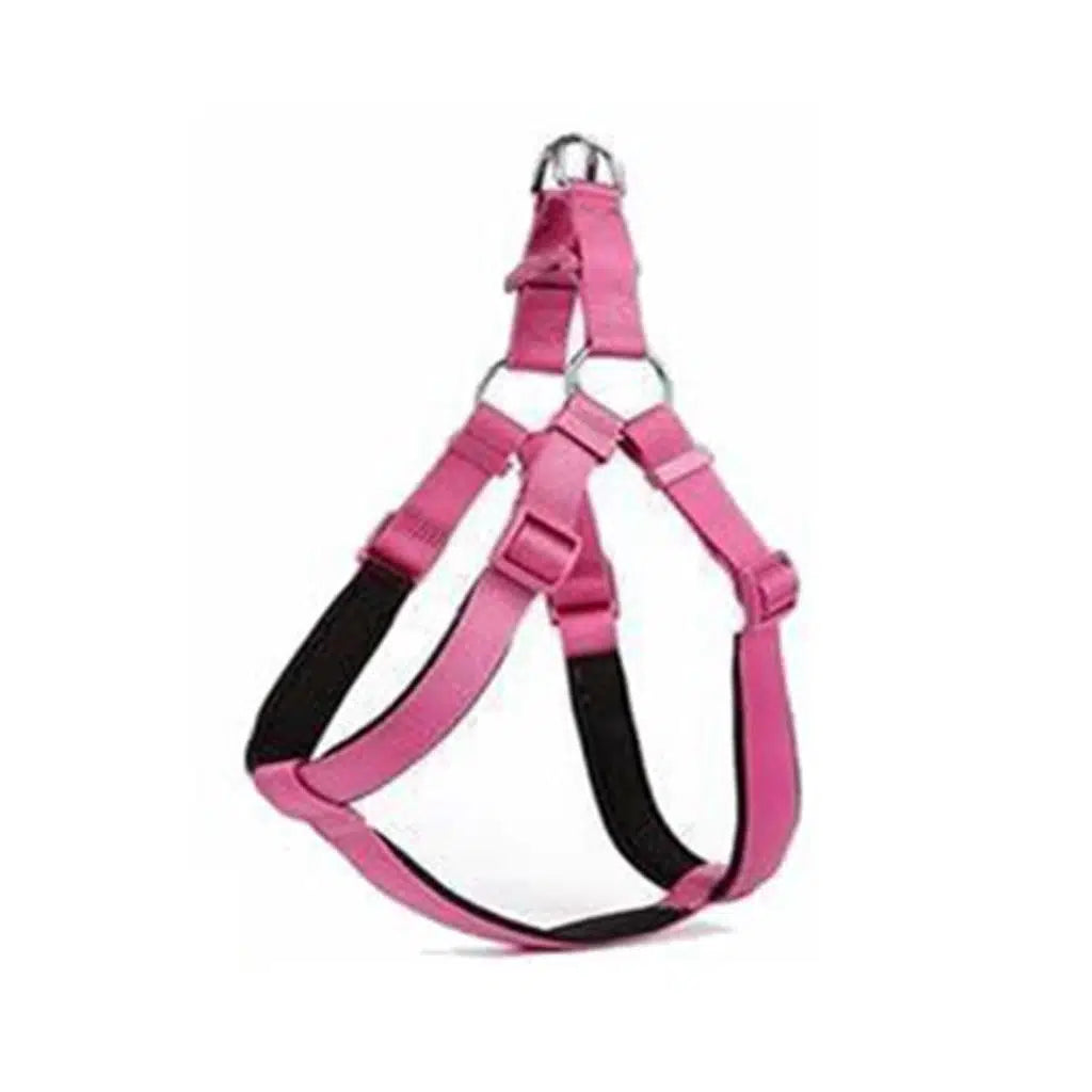 Doggie Ronin Woven Dog Harness for Extra Small Breeds Pink XXS