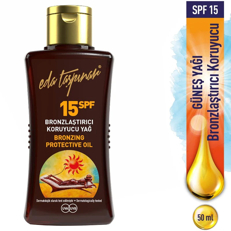 Eda Taspinar Bronzing Protective Oil SPF 15 Travel Size 50ml