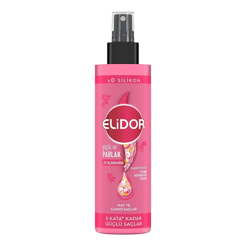 Elidor Strong & Glossy Leave-In Conditioner Spray 200 ml