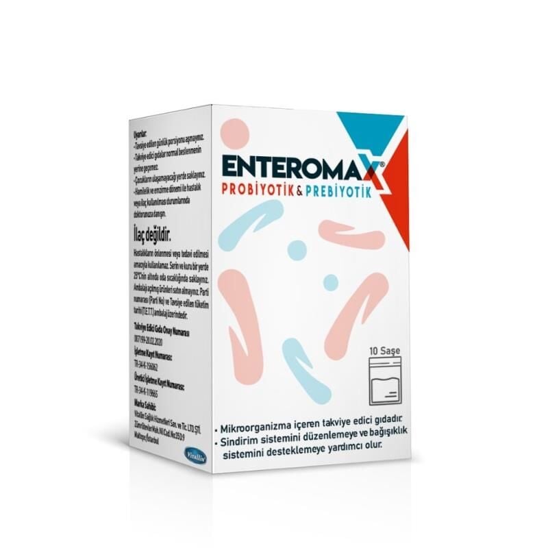 Vitallin Enteromax Probiotic Supplement with Zinc 10 Sachets