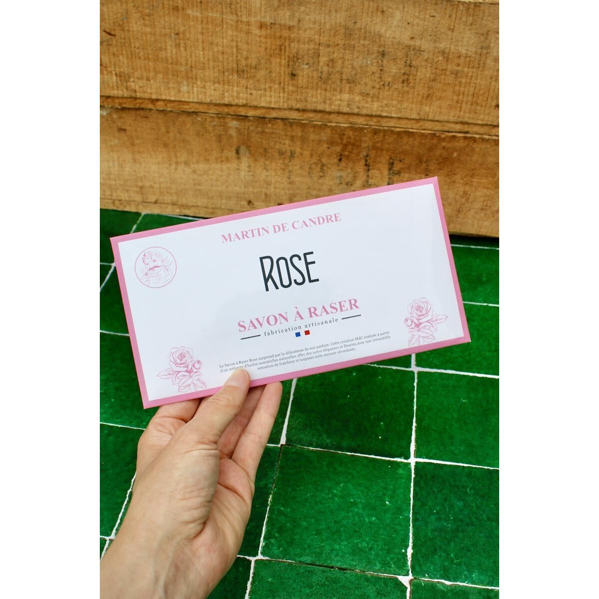 Martin de Candre Rose Collection Shaving Soap Shaving Soap Pasteur Pharmacy Envelope