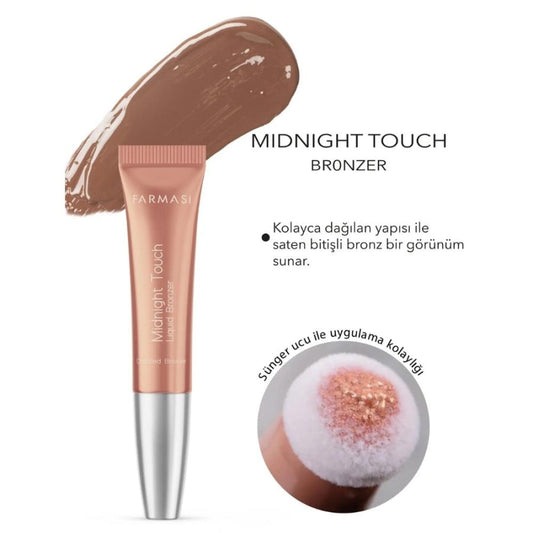 Farmasi Midnight Touch Liquid Bronzer Soft Sponge Tip 12ml