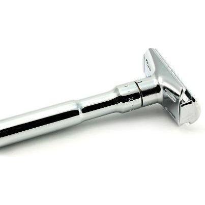 Merkur Futur Adjustable Safety Razor Gift Time & Blades - Polished Safety Razor Pasteur Pharmacy
