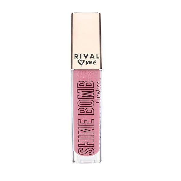 Rival Loves Me Lip Gloss Shine Bomb: Get a Plumping, Wet Look & Blingy Shine | Volumizing, Shimmering Lip Gloss