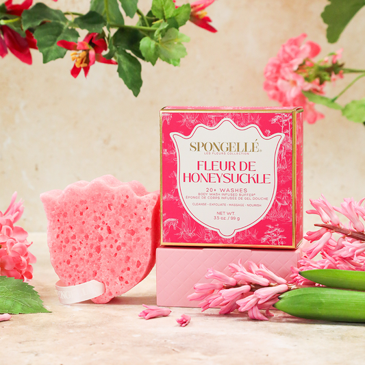 Fleur de chèvrefeuille | Éponge pour le corps Les Fleurs