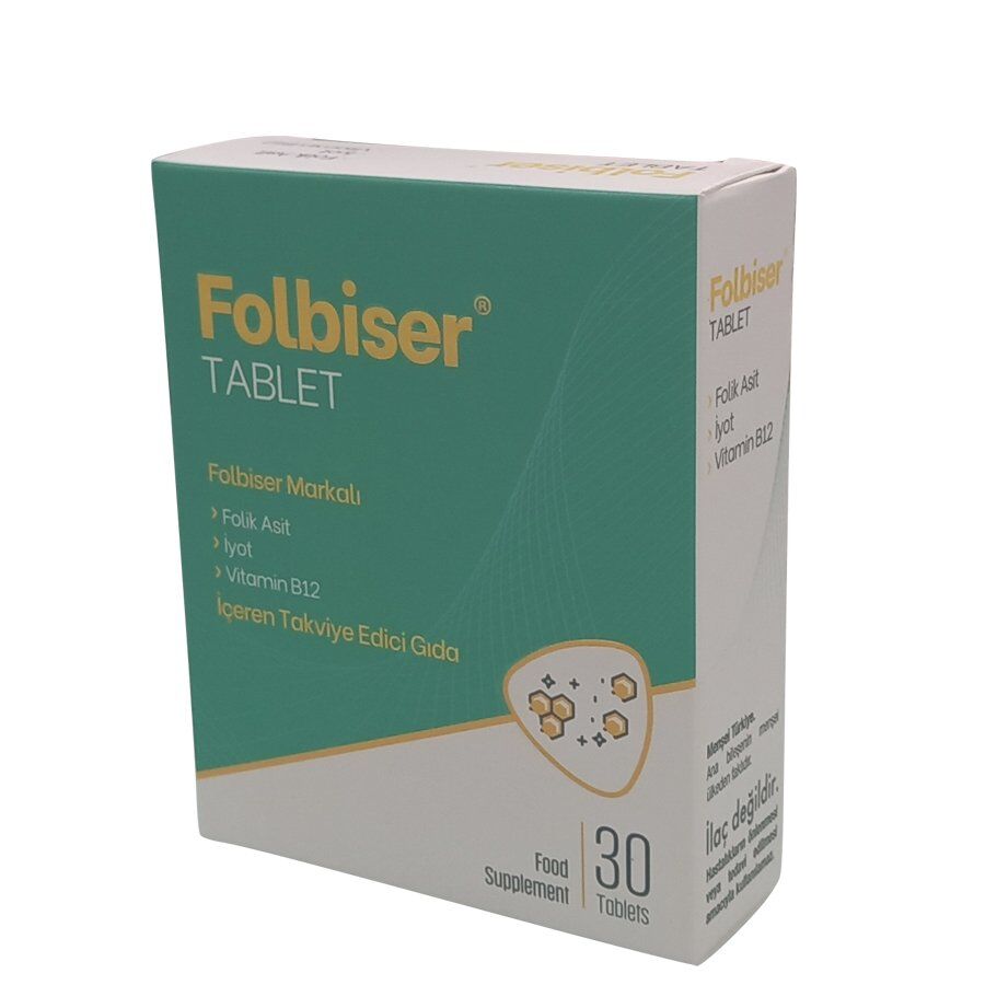 Pharmaser Ilac Folbiser Dietary Supplement with Folic Acid 30 Tablets