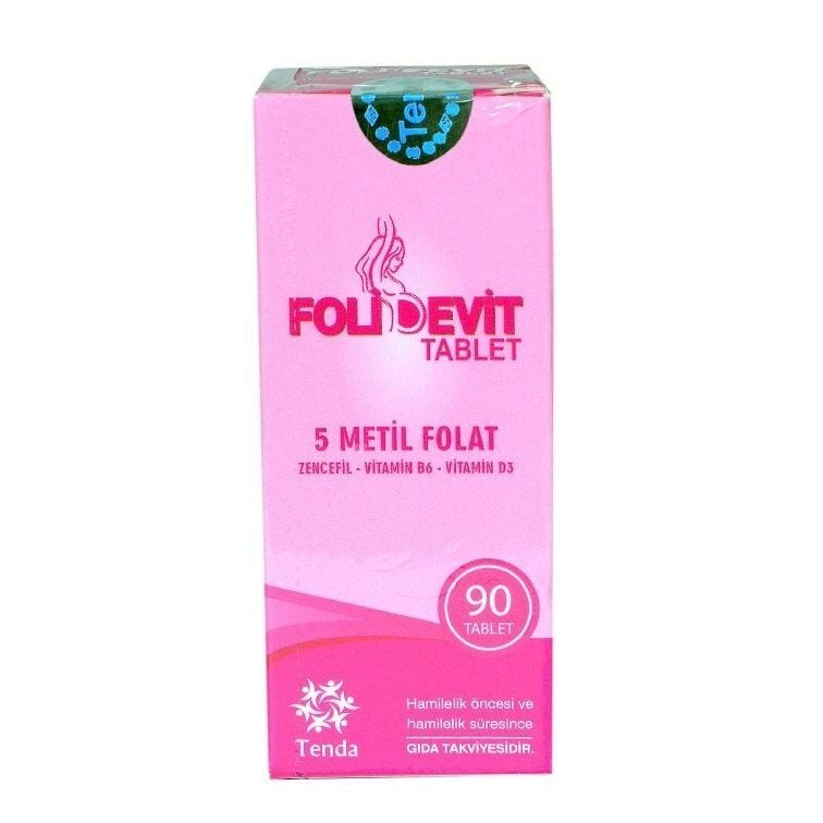 Tenda Ilac Folidevit Dietary Supplement 90 Tablets
