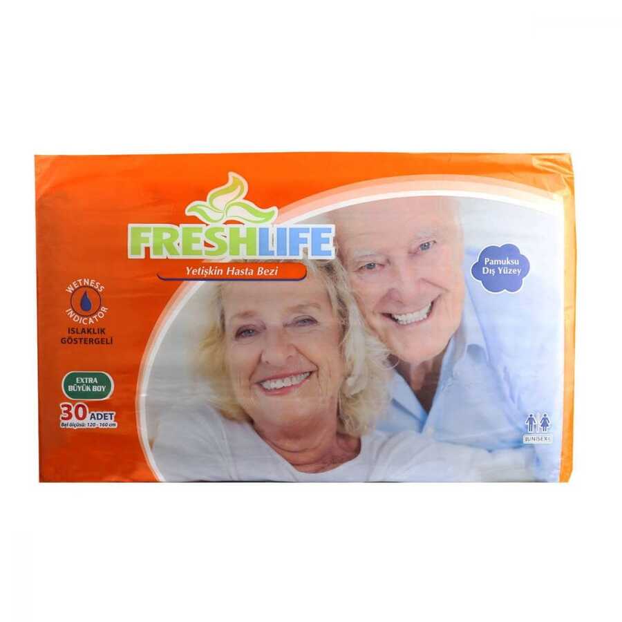 Fresh Life XLarge Adult Diapers with Wetness Indicator 30 Count