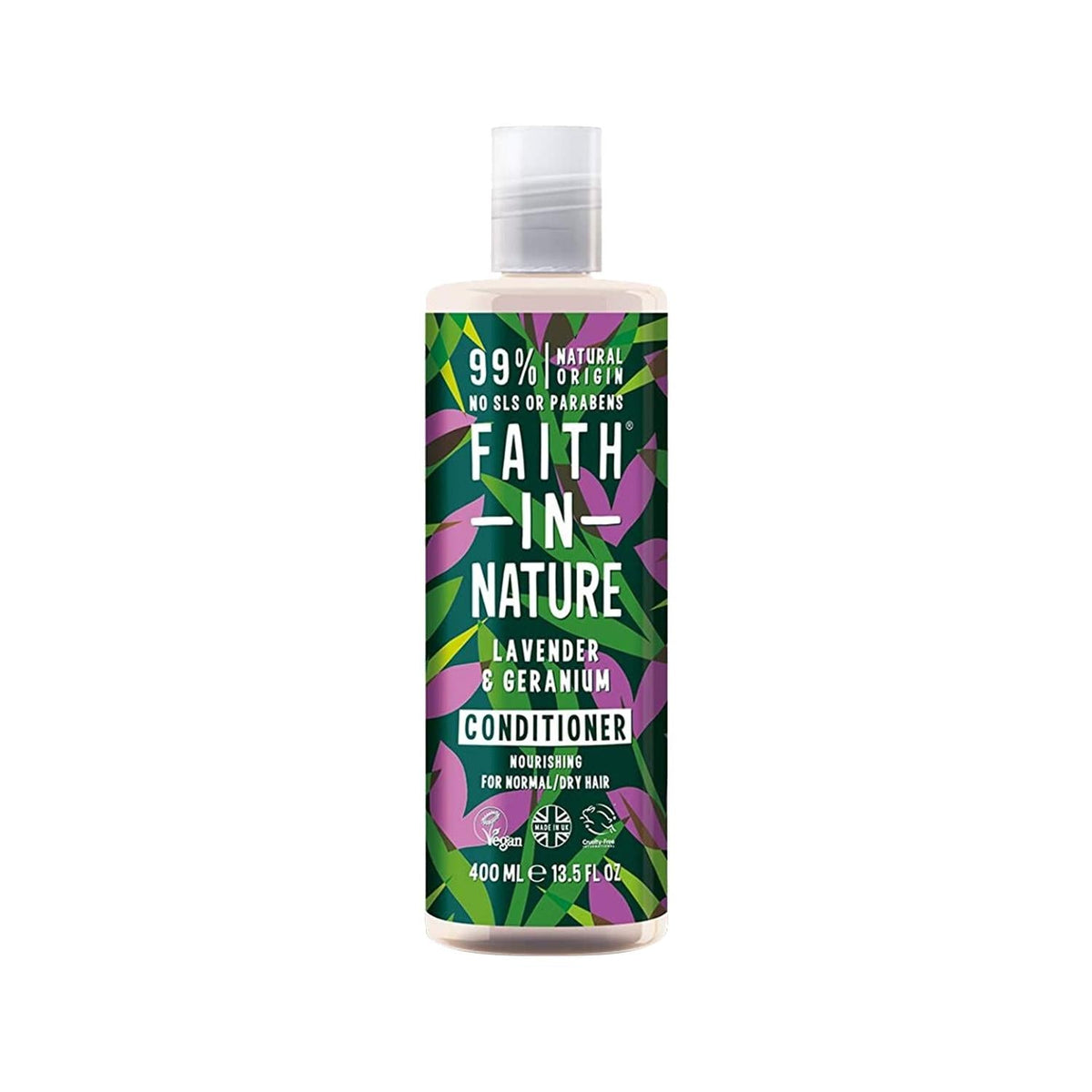 Faith In Nature Lavender & Geranium Moisturizing Hair Cream for Normal to Dry Hair - 3.38 fl oz