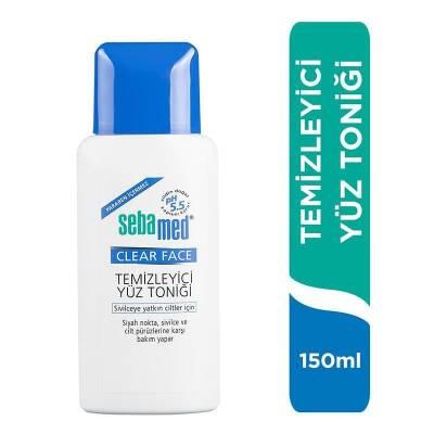 Lotion tonique visage Sebamed Clear Face : Nettoyage des pores en profondeur, équilibre le teint, combat l'acné grâce à l'acide salicylique - Sans huile, pH équilibré, 150 ml
