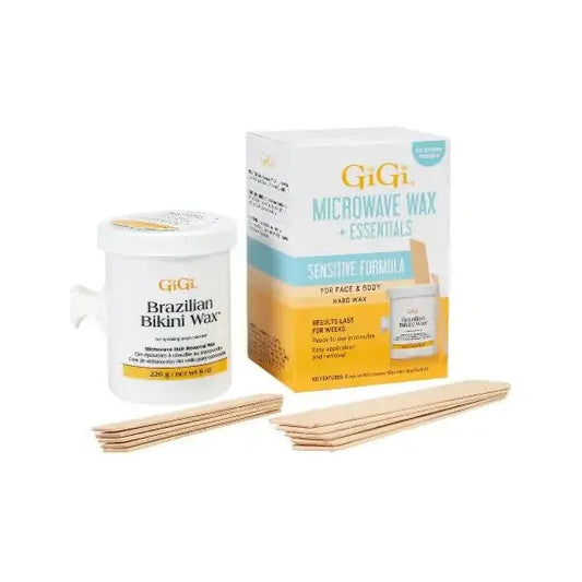 GiGi Brazilian Sensitive Microwave Wax Kit - 8 Oz Wax Kit Pasteur Pharmacy