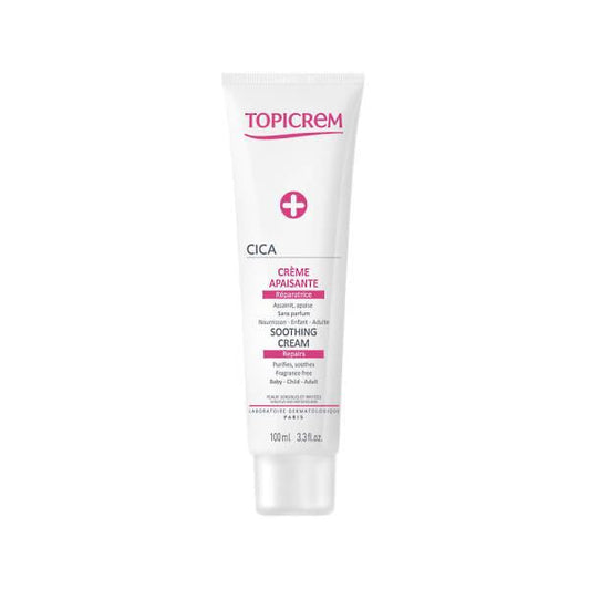 Topicrem Soothing Cream for Irritated Skin - Cica Soothing Formula, 3.38 fl oz