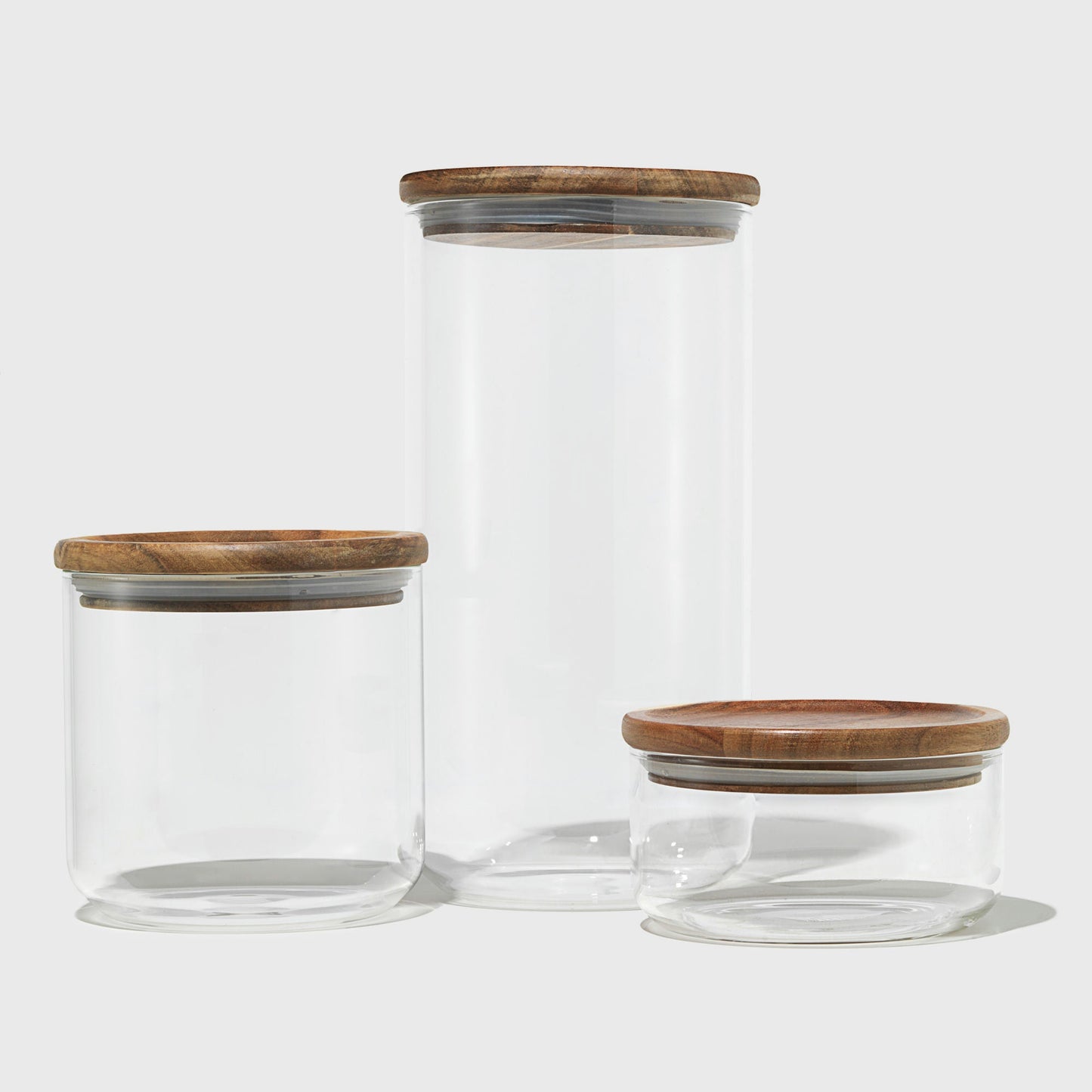 Glass Canisters Kitchen & Dining Public Goods 0.6/1.6/3.4 L (Assorted Trio)