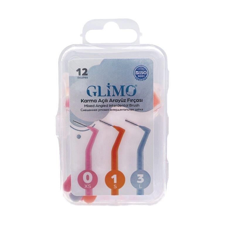 Glimo Angled Interdental Brush Set for Deep Cleaning