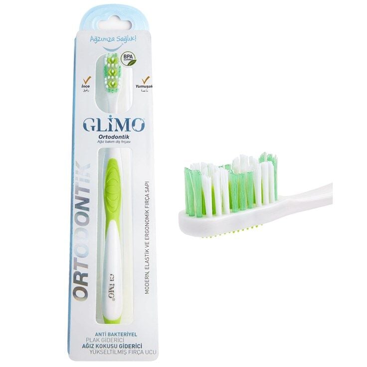 Glimo Orthodontic Care Toothbrush with Soft Bristles 1 Count