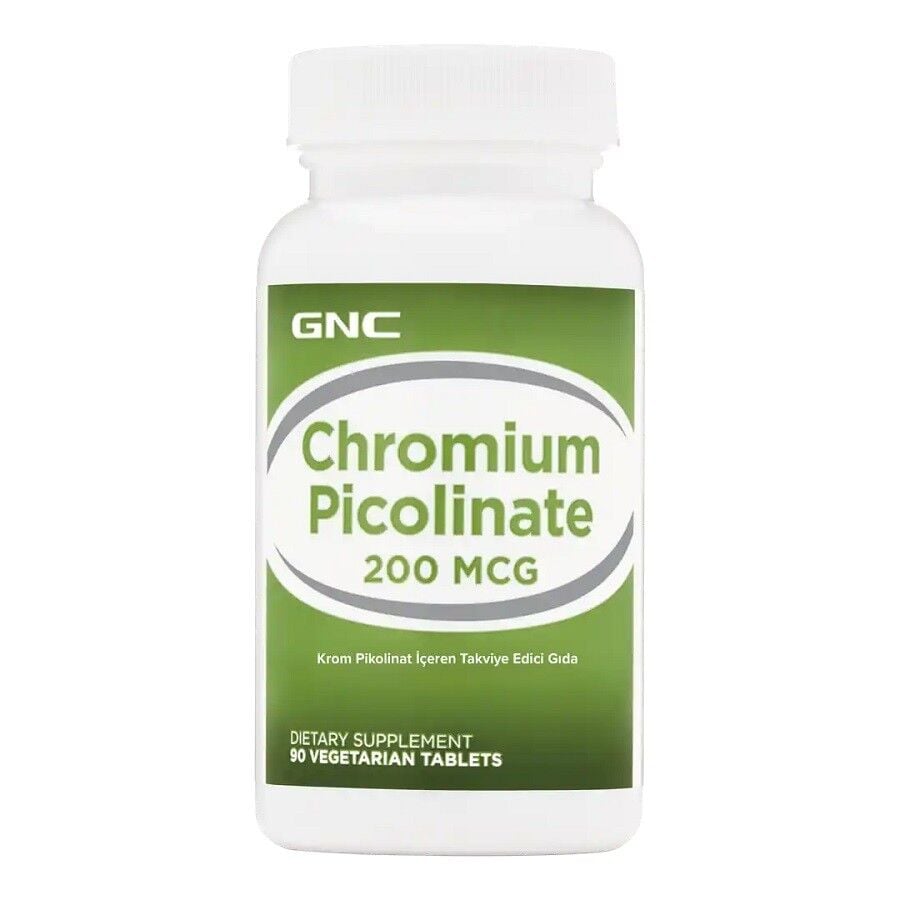 GNC Chromium Picolinate 200mcg Essential Mineral Support 90 Tablets