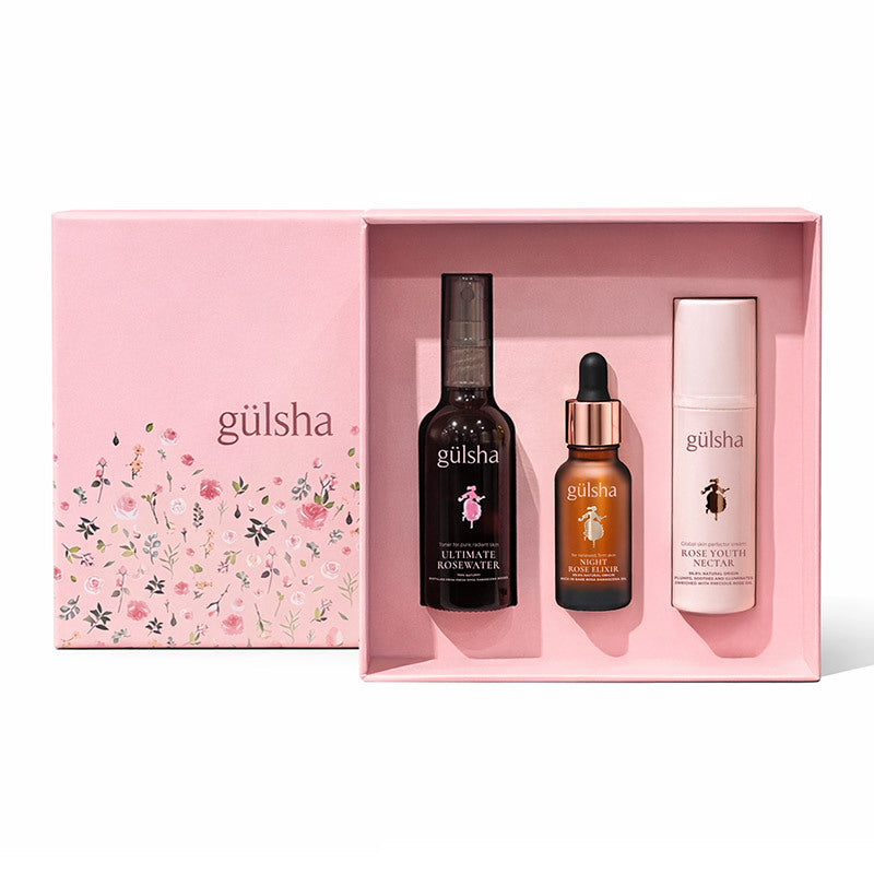Gulsha Luxury Night Care Set for Radiant Skin 3-Piece Kit