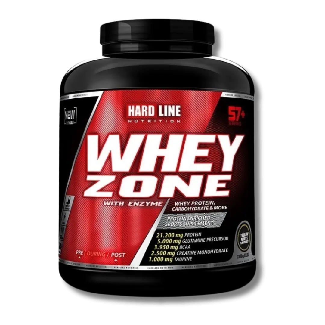 Hardline Whey Zone Protein Powder Yellow Fruit 2300g