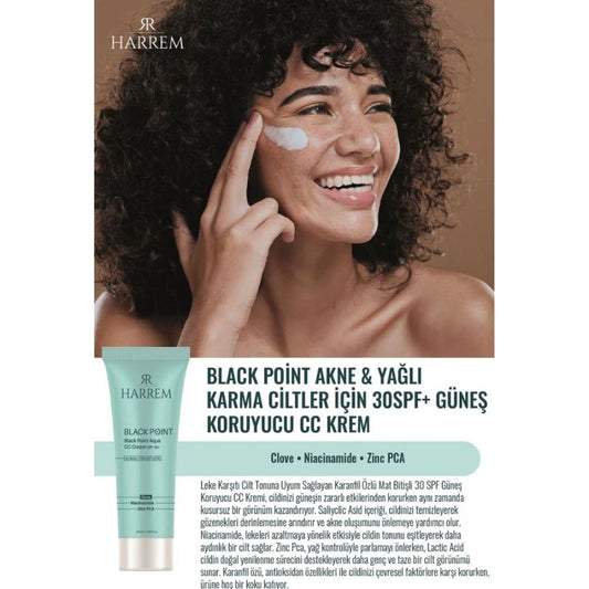Harrem Black Point SPF 30 CC Cream for Oily Skin 50ml