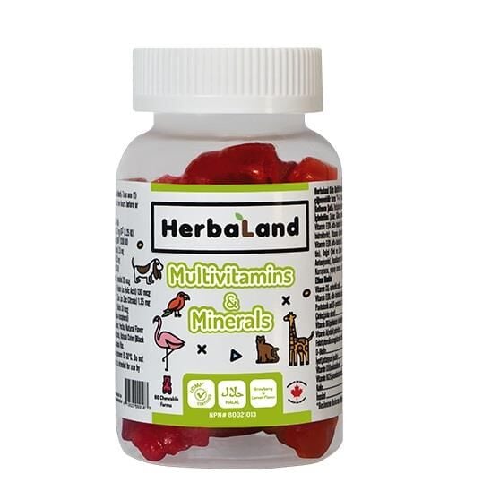 Herbaland Multivitamin & Minerals Gummy Supplement 60 Count
