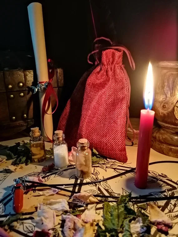 Ritual Chime Candles for Spell Work, 9 Colors