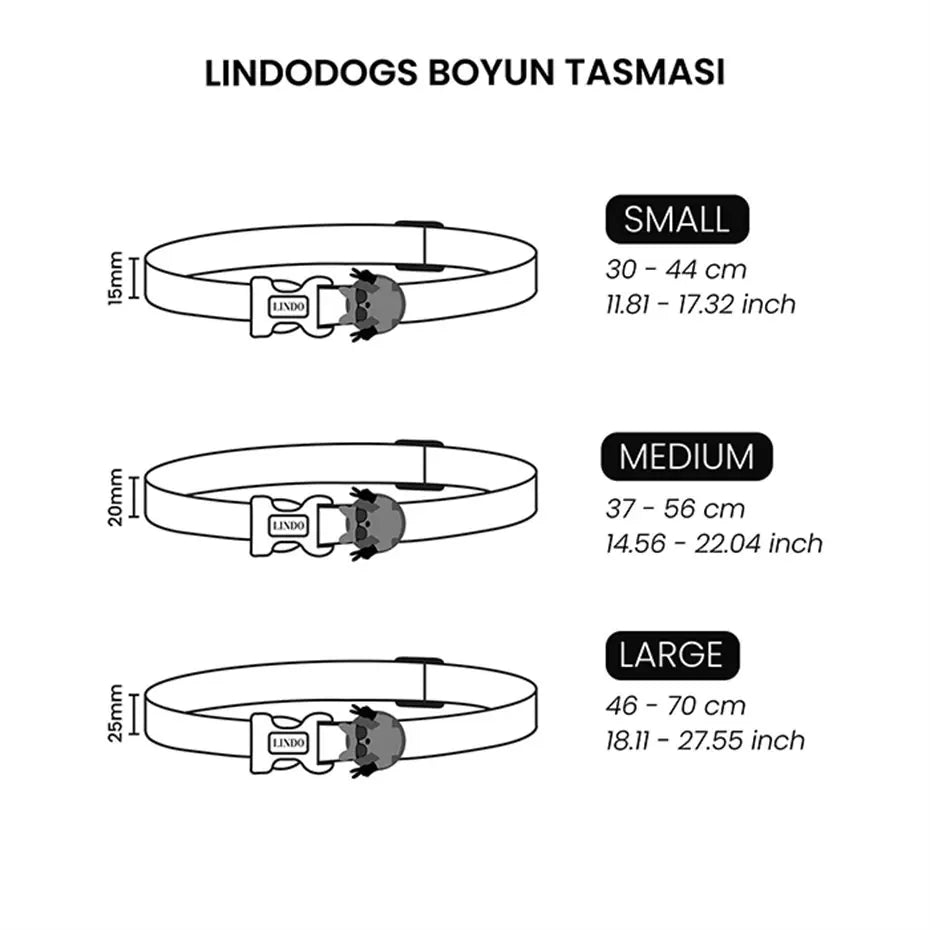 Lindo Breeze Dog Collar Adjustable Medium 37-56cm