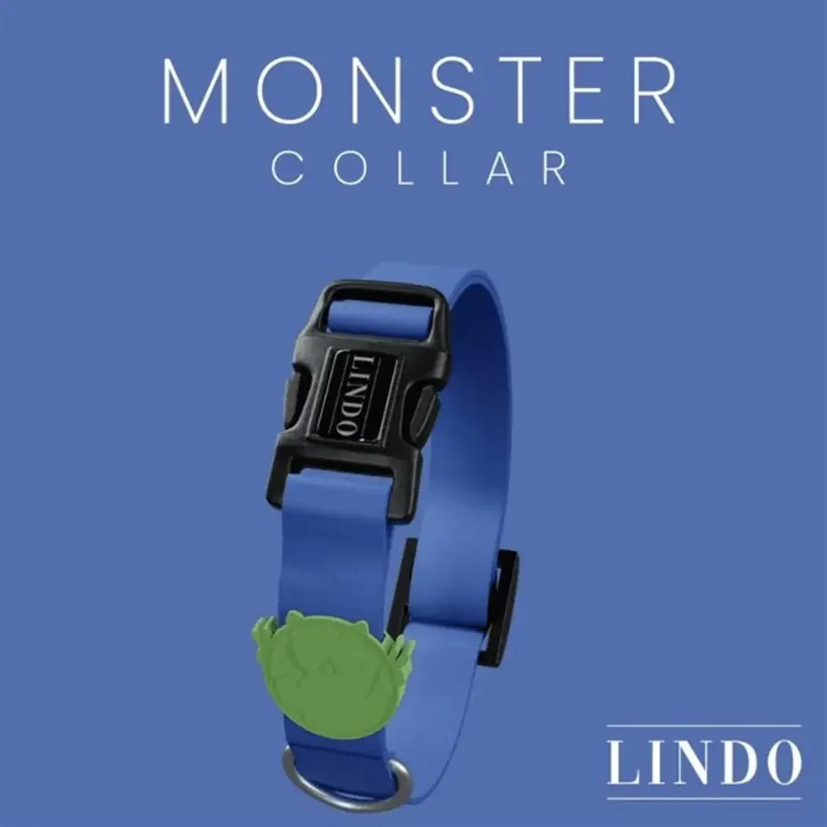 Lindo Monster Dog Collar Patterned Adjustable Small 30-44cm