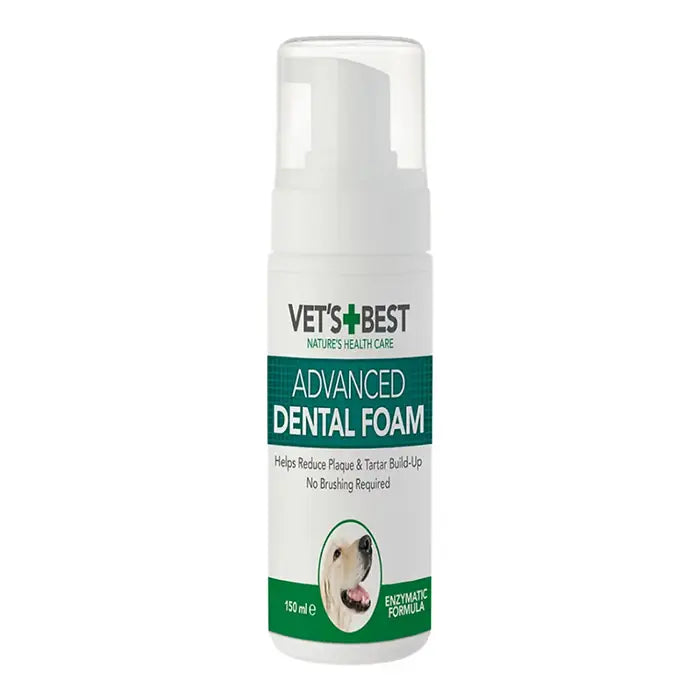 Vet's Best Dog Oral Care Foam Plaque & Tartar Support 150ml