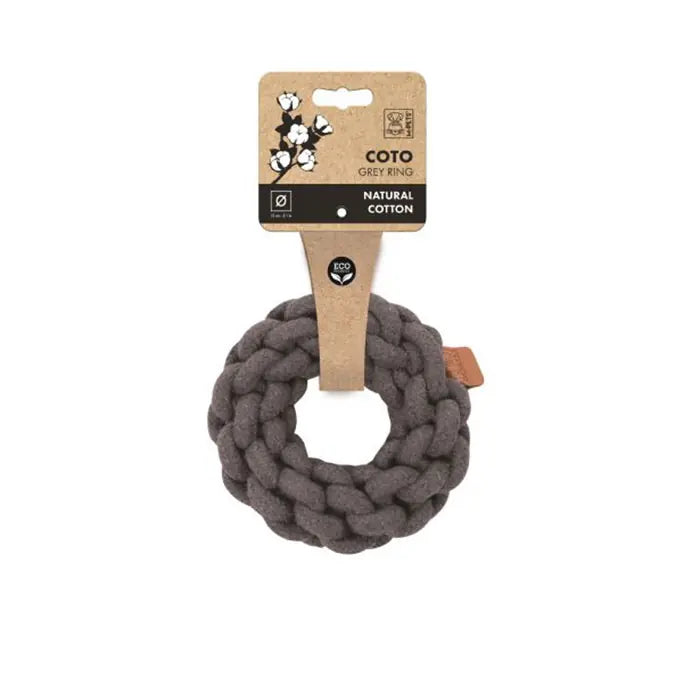 M-Pets Coto Knitted Ring Dog Toy for Interactive Play 13cm