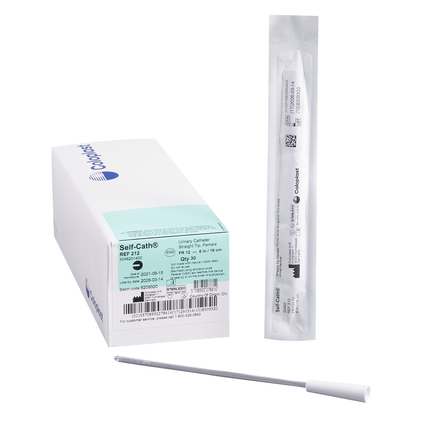 Coloplast Self-Cath Female Catheter - 12 Fr, 6" (30 Count) Medical Pasteur Pharmacy
