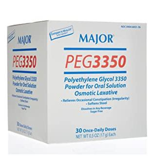 Laxatif en poudre Major au polyéthylène glycol 3350