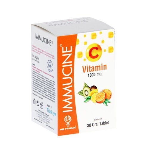 Immucine Vitamin C 1000mg Daily Support Supplement 30 Tablets