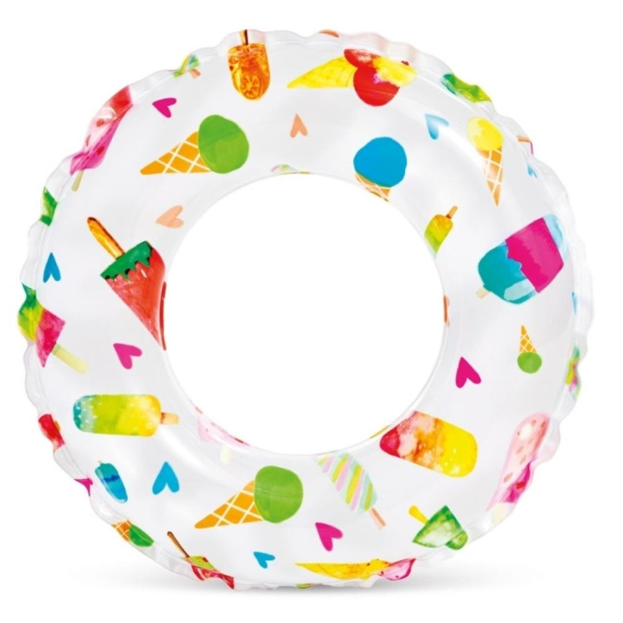 Intex Printed Swim Ring for Kids Ages 6-10 24-inch